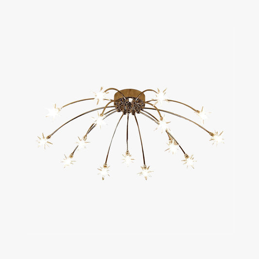 Nevaro Starburst Glass Ceiling Light