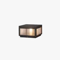 Sentry Square Outdoor Pillar Cap Light plain background product shot
