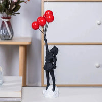 Balloon Girl Street Art Statue