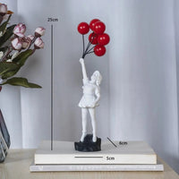 Balloon Girl Street Art Statue