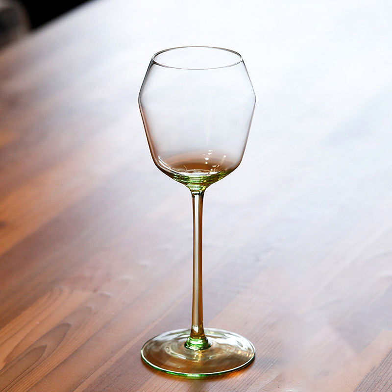 Faceted Borosilicate Wine Glass 280ml