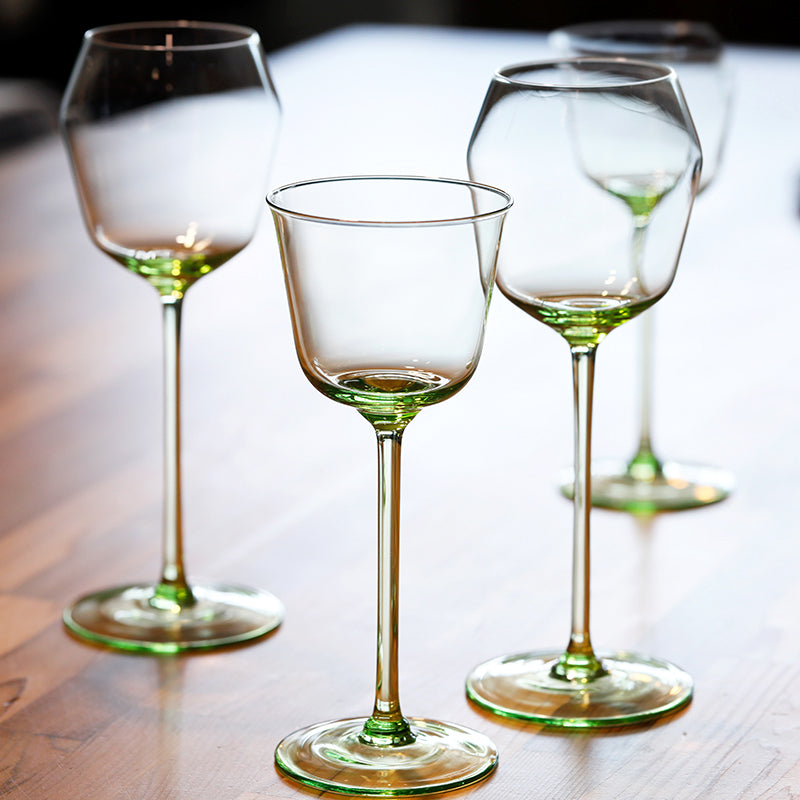 Faceted Borosilicate Wine Glass 280ml