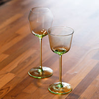 Faceted Borosilicate Wine Glass 280ml