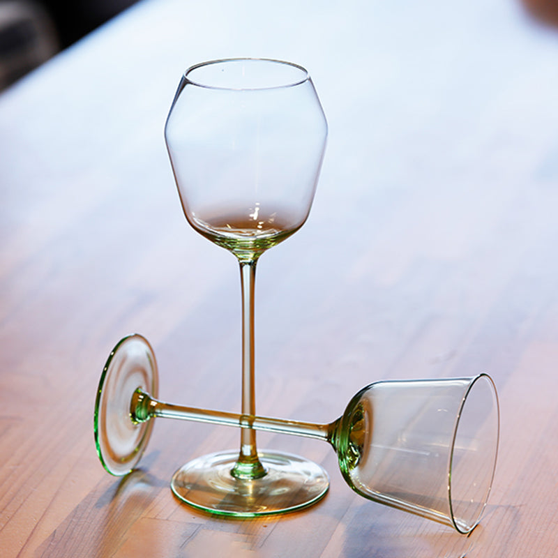 Faceted Borosilicate Wine Glass 280ml