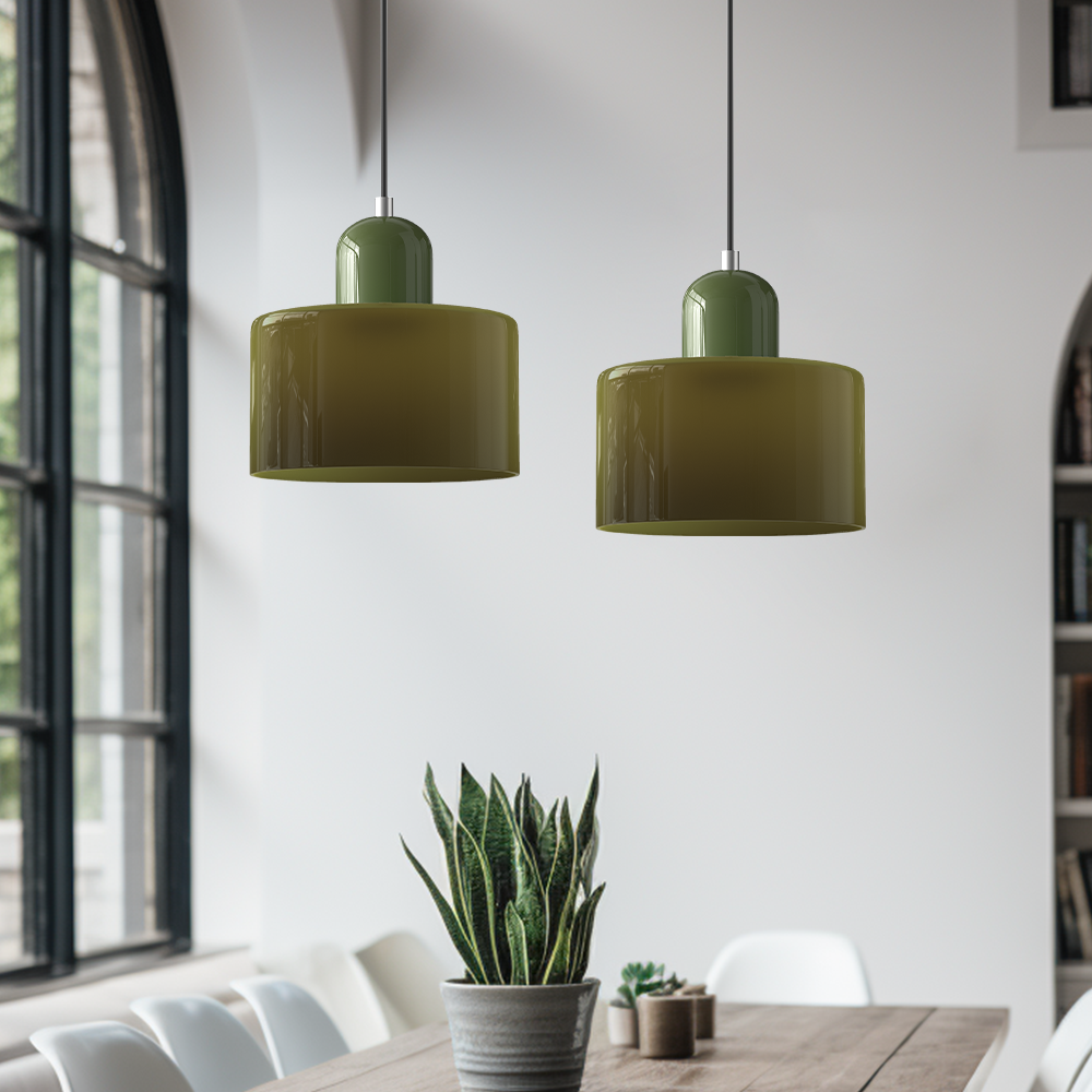 Bauhaus Colour Block Glass Pendant