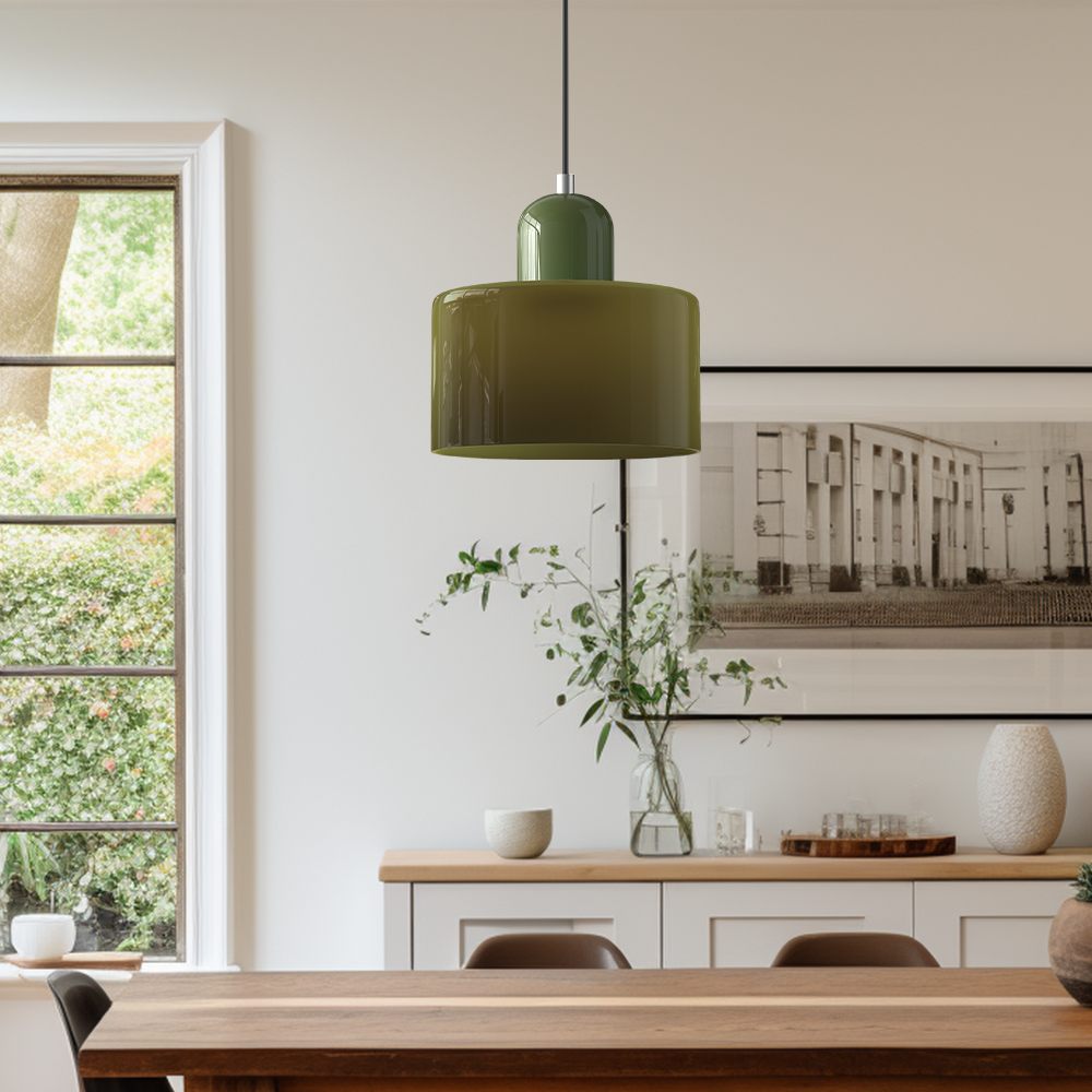 Bauhaus Colour Block Glass Pendant
