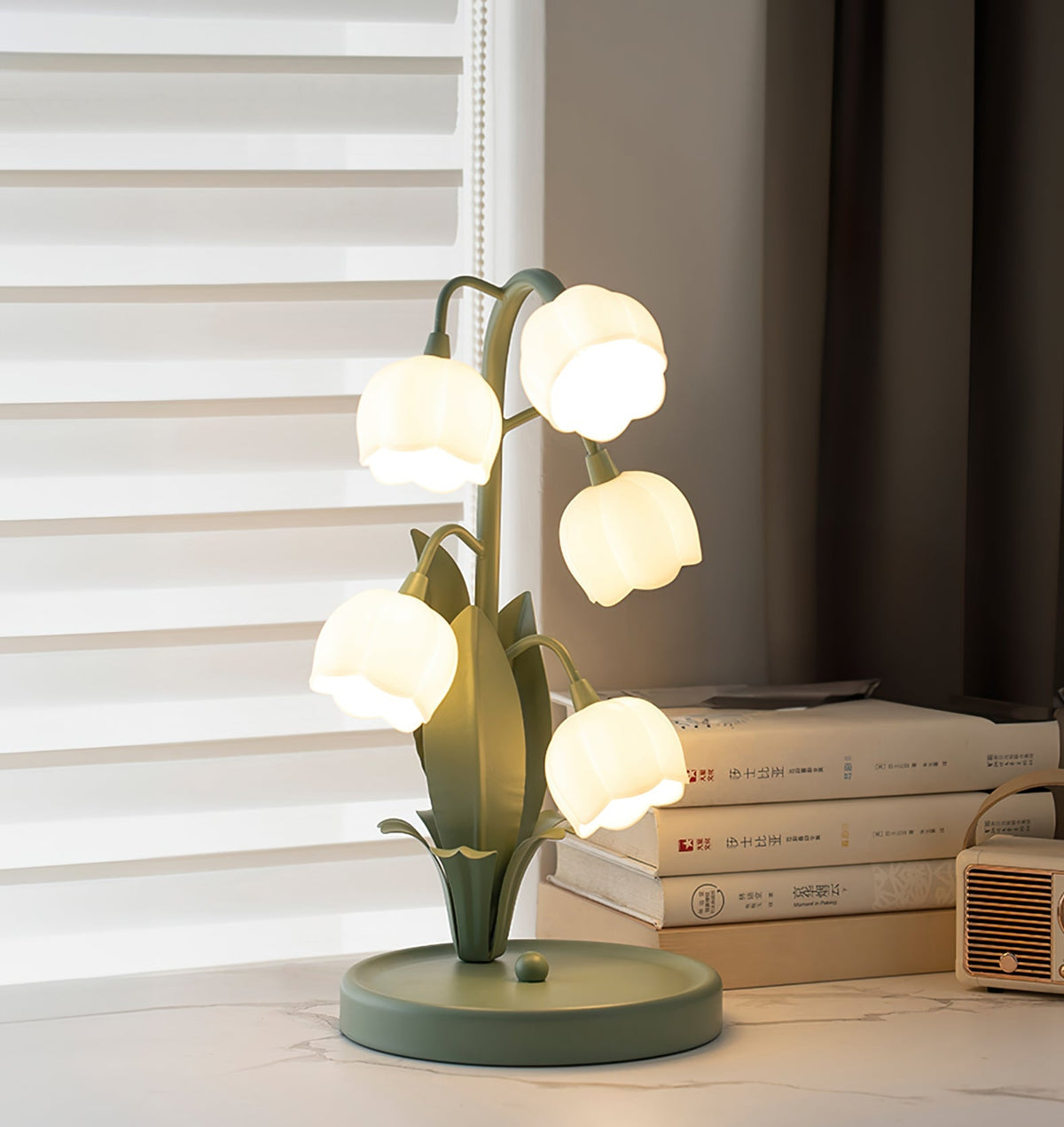 Bell Orchid Sculptural Table Lamp