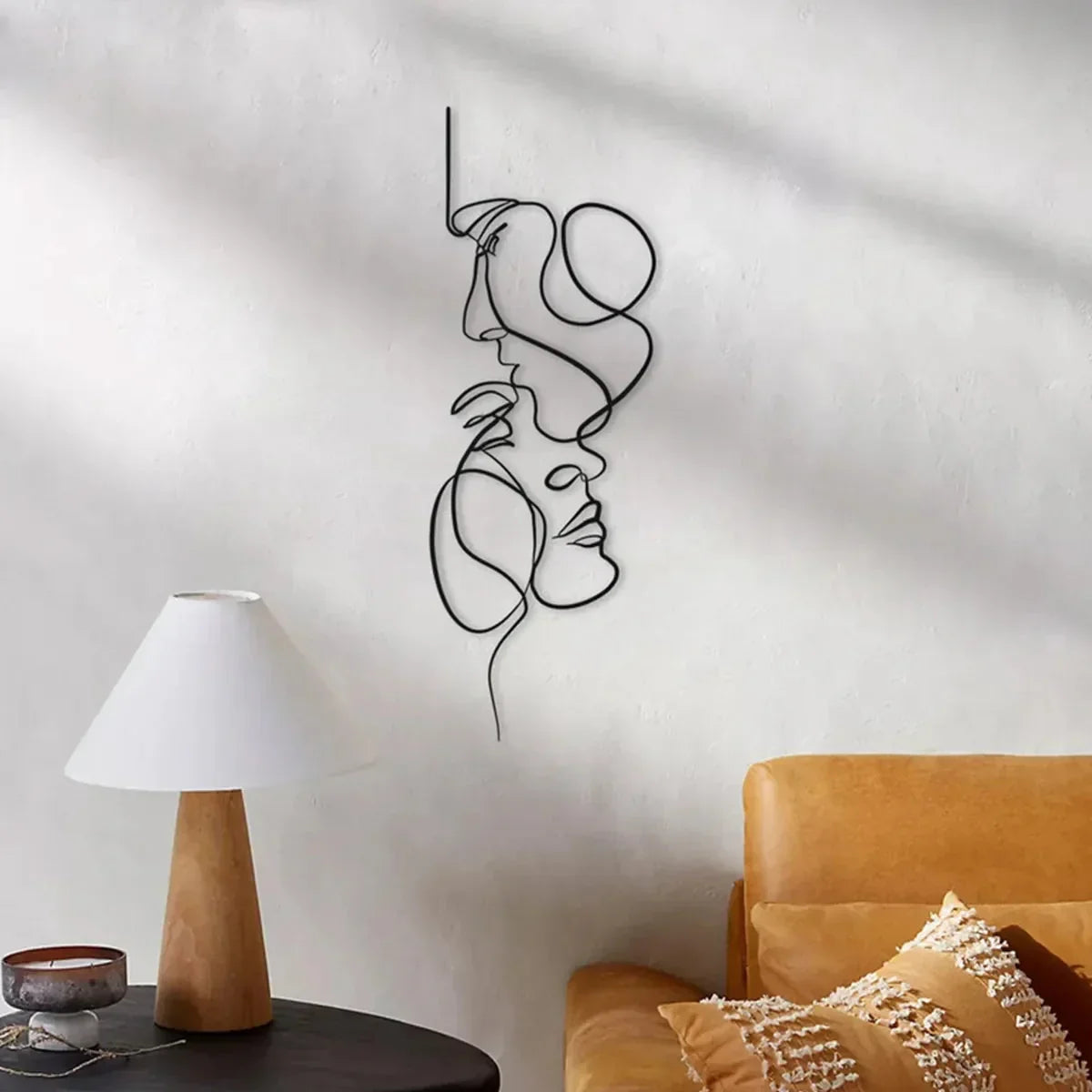 Face Line Iron Wall Art