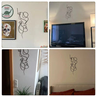 Face Line Iron Wall Art