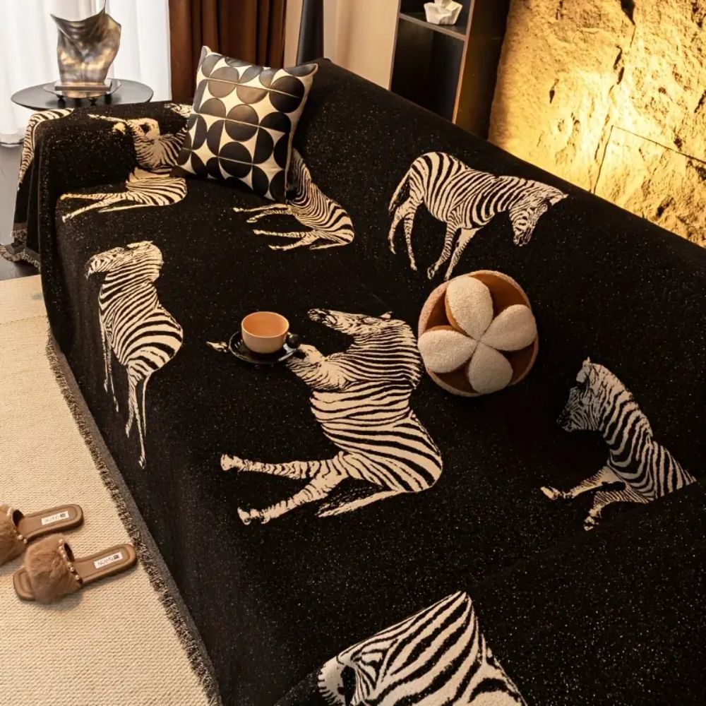 Zebra Stripe Sofa Cover