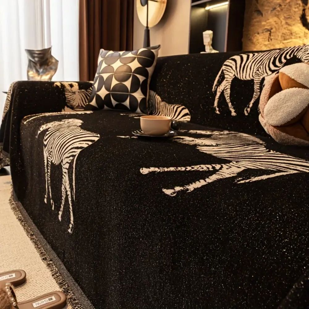 Zebra Stripe Sofa Cover