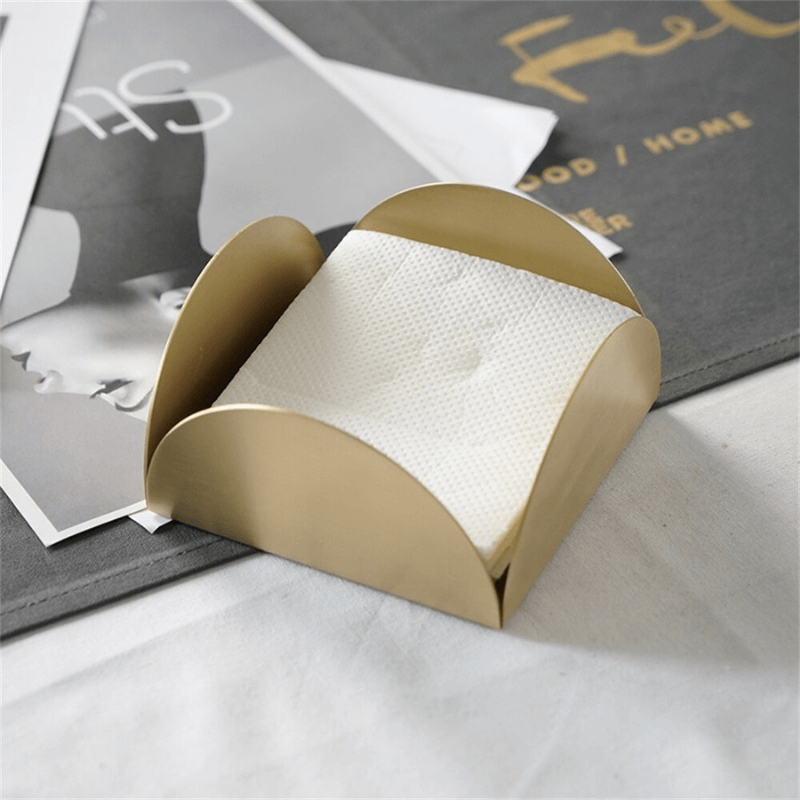 Brass Finish Tissue Box