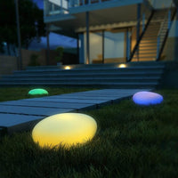 Solar Cobblestone Garden Light