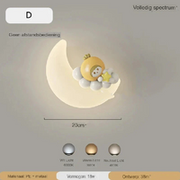 Moon Nursery Wall Light 20cm
