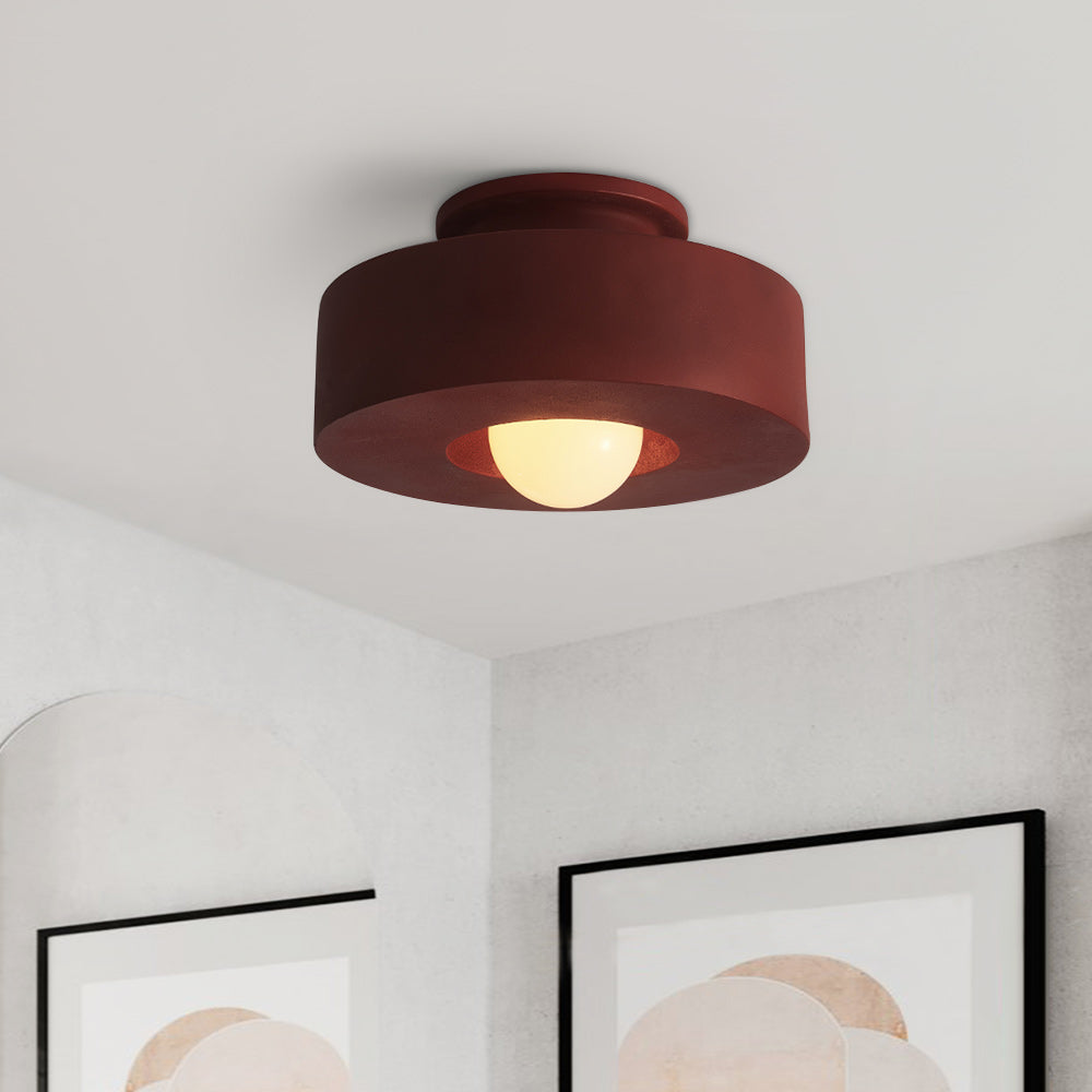 Cylinder Drum Ceiling Light 30cm