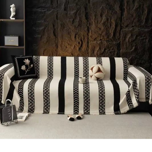Chevron Chenille Sofa Cover