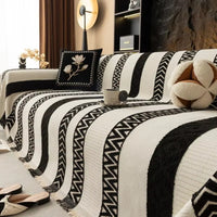 Chevron Chenille Sofa Cover