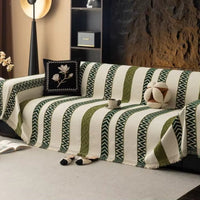 Chevron Chenille Sofa Cover