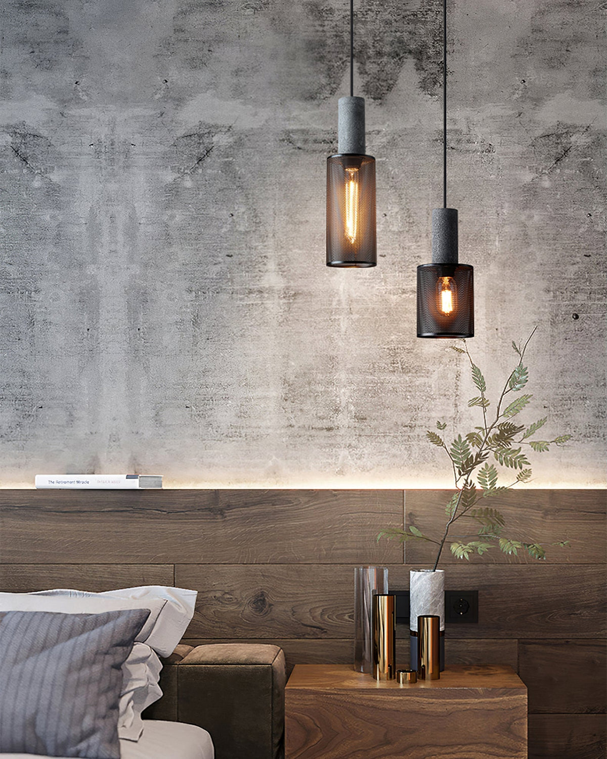 Concrete Pendant Light, Six Forms