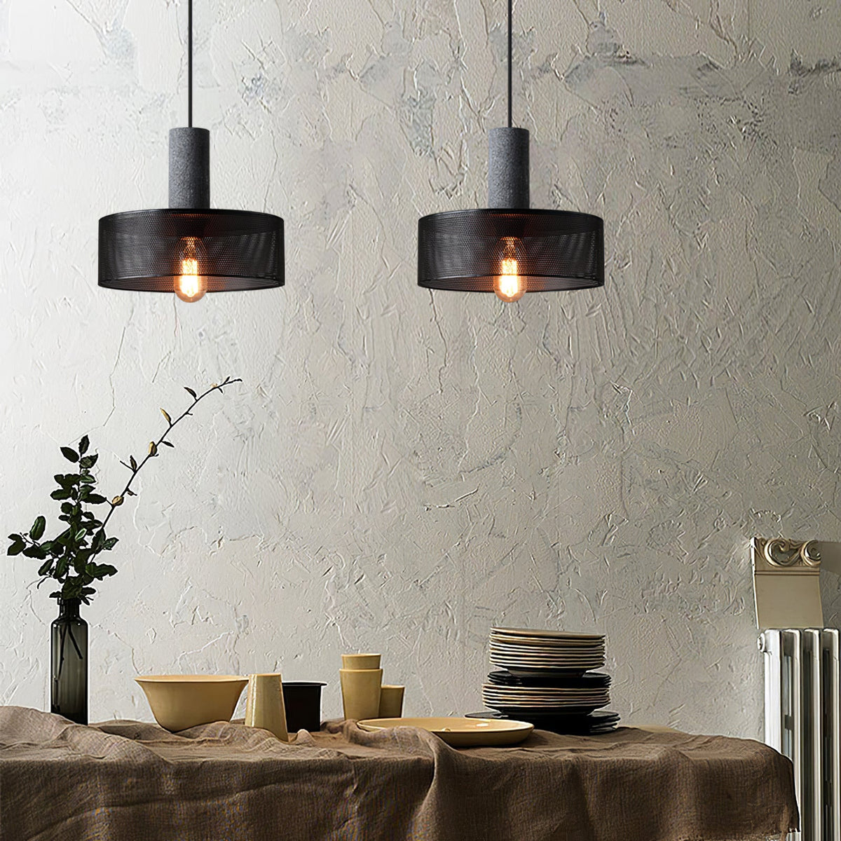 Concrete Pendant Light, Six Forms