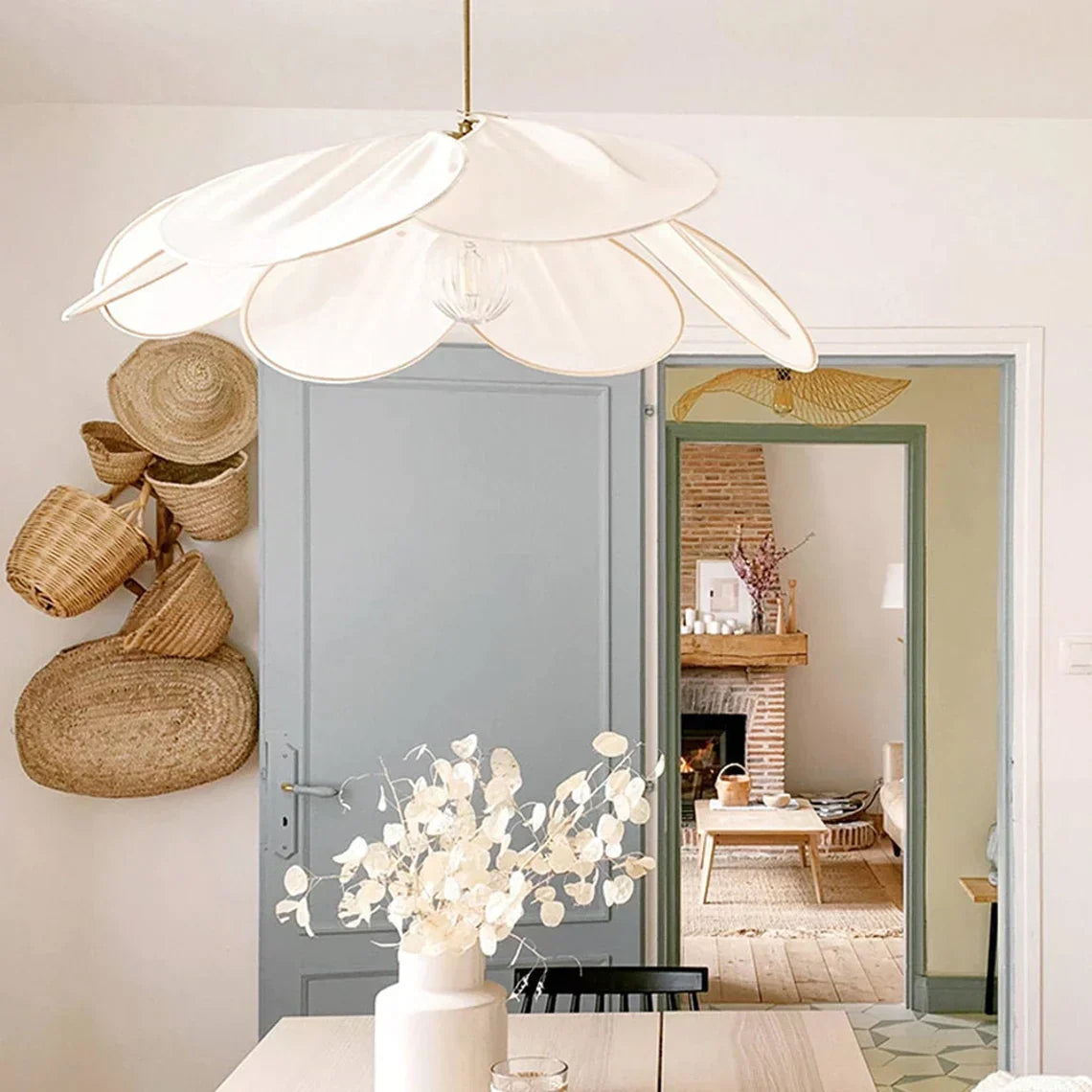 Fabric Flower Chandelier 60-80cm