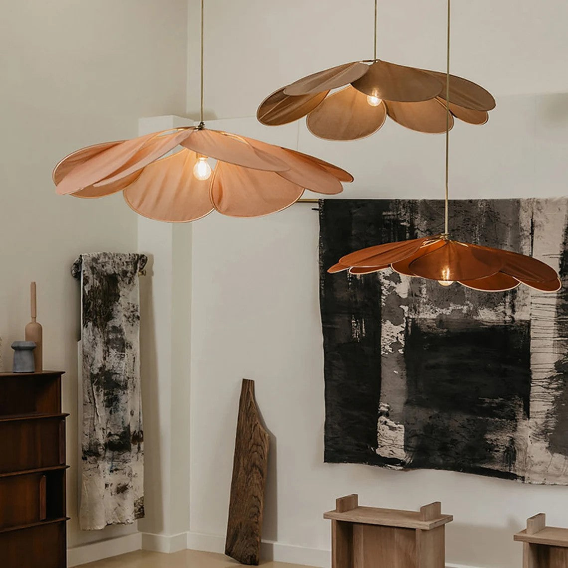 Fabric Flower Chandelier 60-80cm