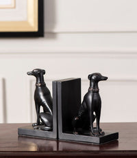Guard Dog Resin Bookend Set