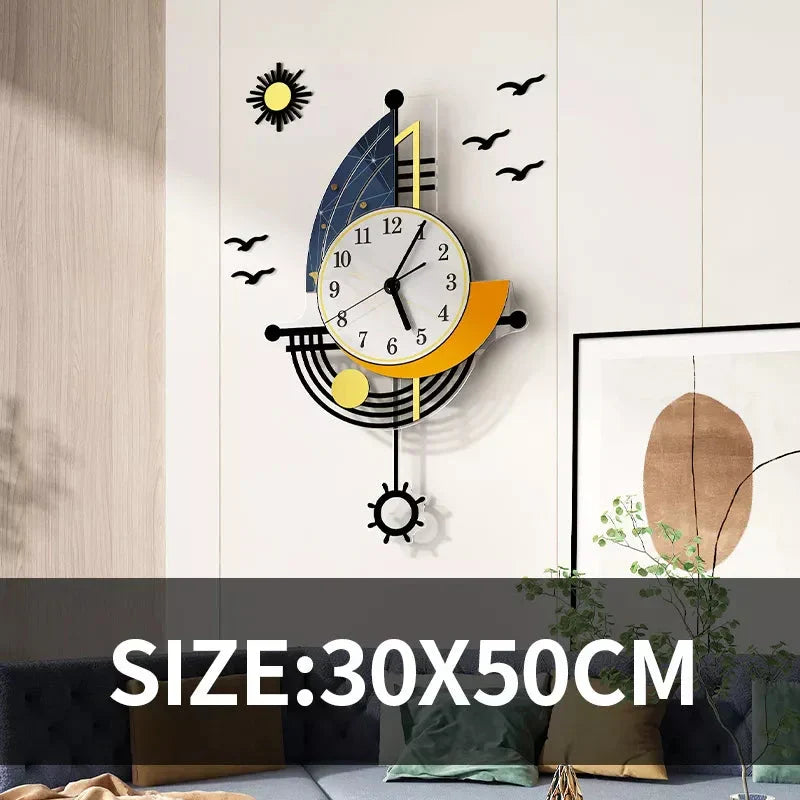Sailboat Horizon Wall Clock