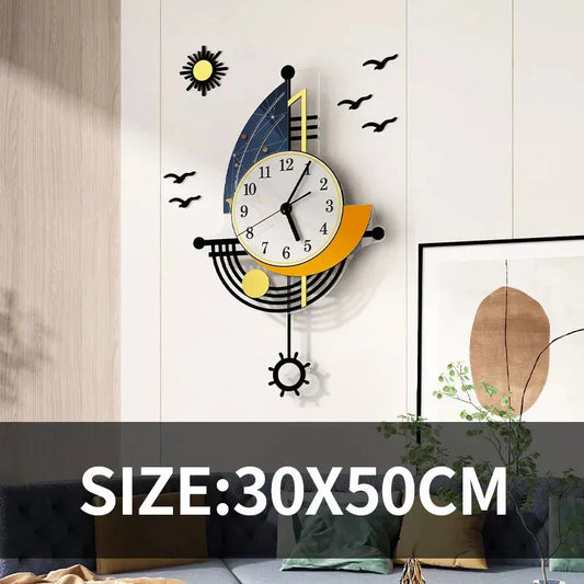 Sailboat Horizon Wall Clock