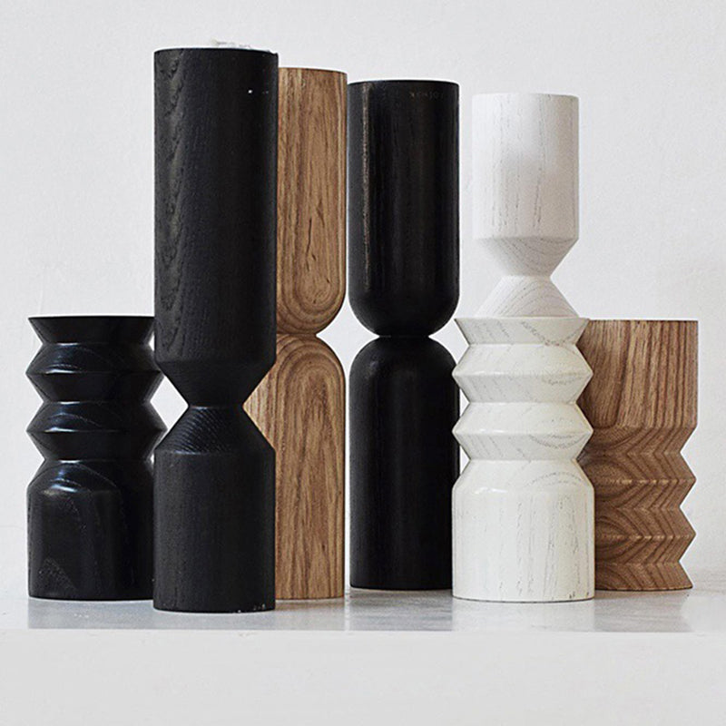 Pine Candlestick Holders