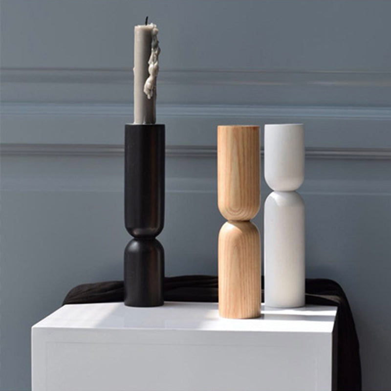 Pine Candlestick Holders
