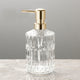 Faceted Glass Soap Dispenser 390ml