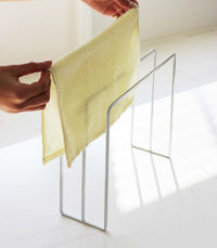 Steel Dish Towel Stand