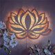 Lotus mandala LED wall light