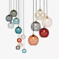 Glass Ball Pendant Light 20cm