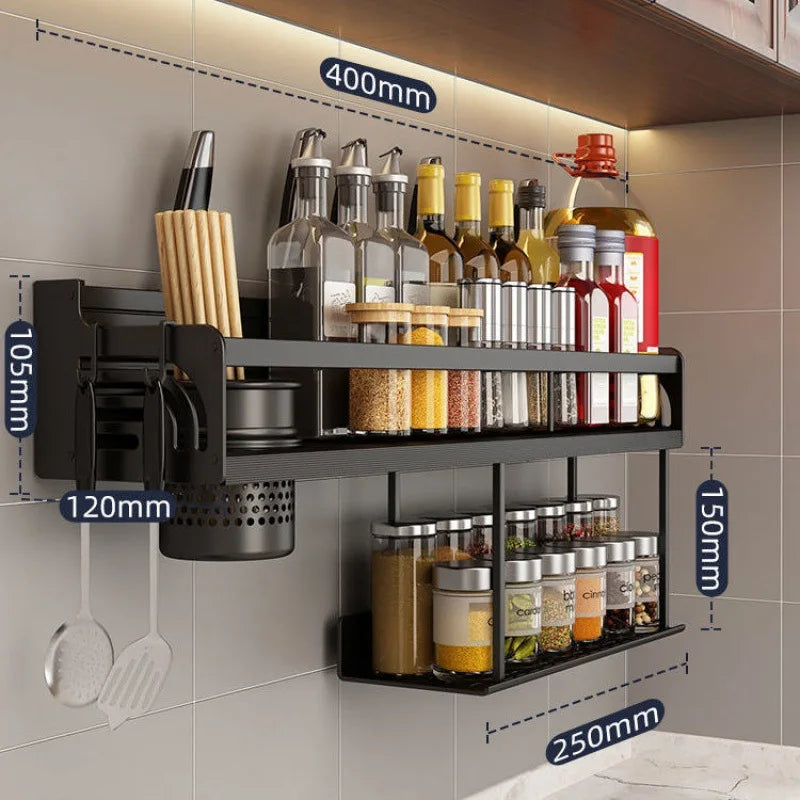Stainless Steel Kitchen Wall Rack