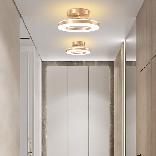 Slimline Iron Flush Ceiling Light