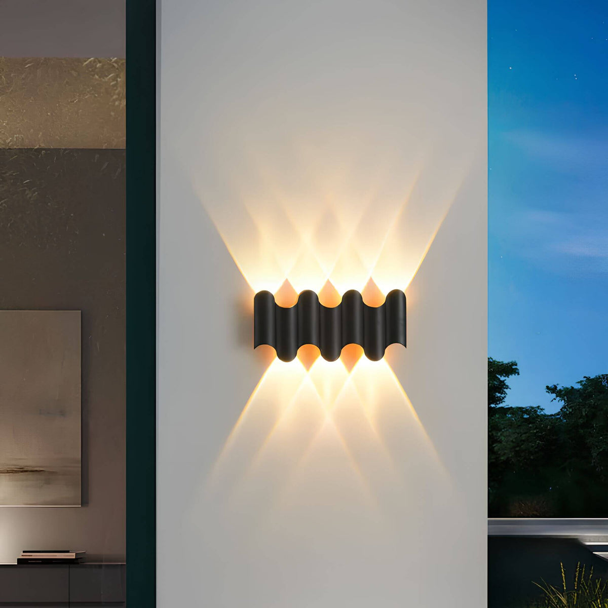 Aluminium Outdoor Up and Down Wall Light