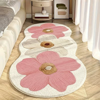 Floral Wave-Edge Rug
