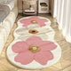 Floral Wave-Edge Rug