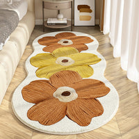 Floral Wave-Edge Rug
