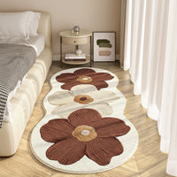 Floral Wave-Edge Rug