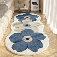 Floral Wave-Edge Rug