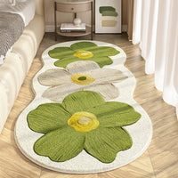Floral Wave-Edge Rug