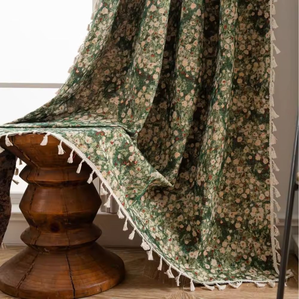 Vintage Floral Curtain 150cm Wide