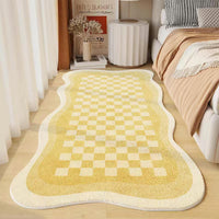 Checkerboard Irregular Bedside Rug