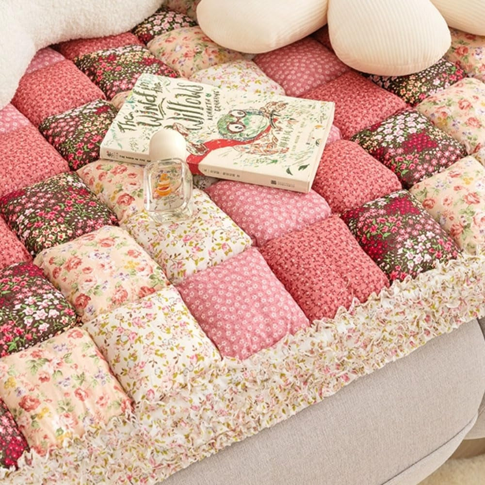 Pastoral Plush Cushion and Runner Covers