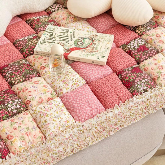 Pastoral Plush Cushion and Runner Covers