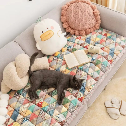 Pastoral Plush Cushion and Runner Covers