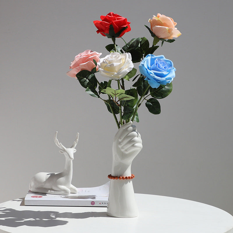 Slim Ceramic Bud Vase 23.5cm